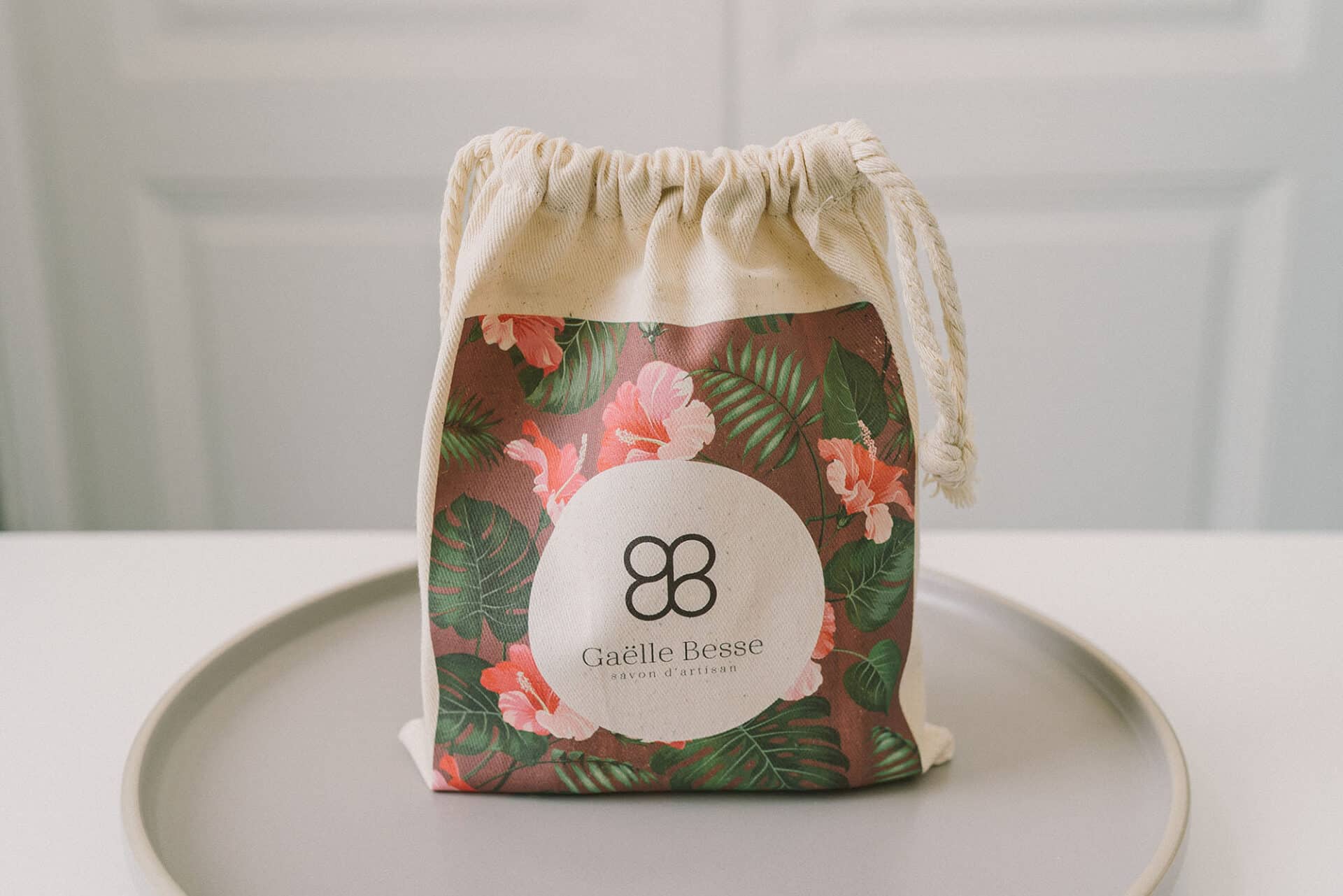 Pochette tissu refermable – Motif Jungle