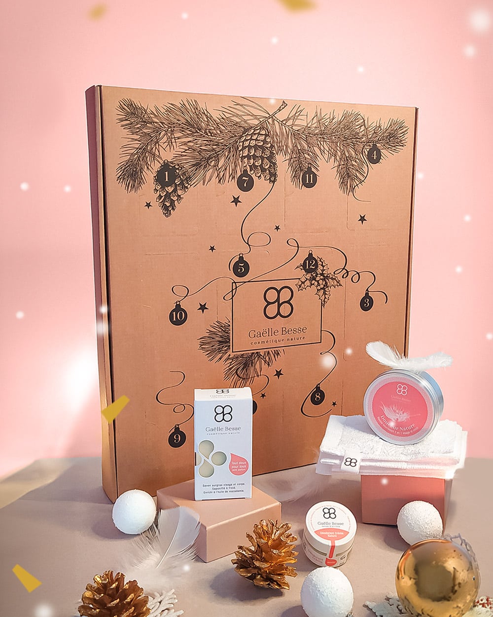 Calendrier 12 cases Le Naturel
